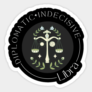 Libra Zodiac Sign Sticker